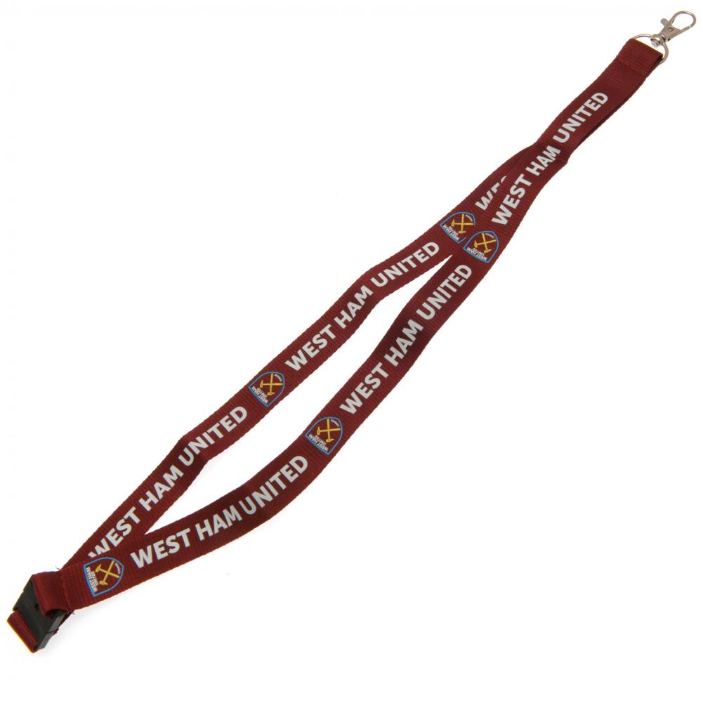Red - Back - West Ham United FC Lanyard