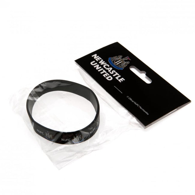 Black - Back - Newcastle United FC Official Silicone Wristband
