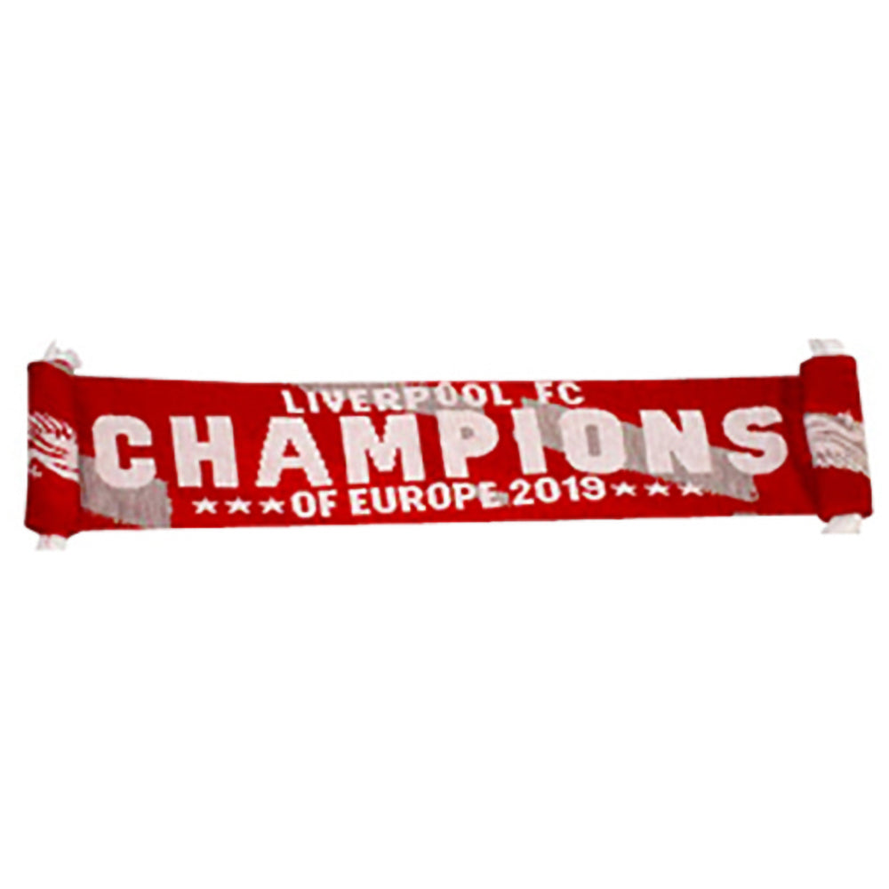 Red-White - Back - Liverpool FC Champions Of Europe Scarf