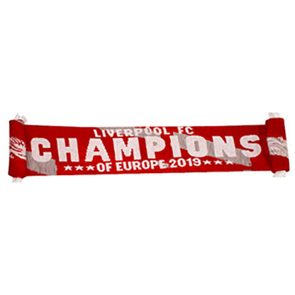 Red-White - Back - Liverpool FC Champions Of Europe Scarf