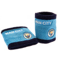 Blue-Black - Front - Manchester City FC Wristbands (Set Of 2)