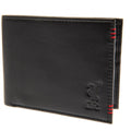 Black - Front - Liverpool FC Unisex Adults Leather Stitched Wallet