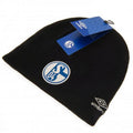 Black - Side - FC Schalke Adults Unisex Umbro Knitted Hat