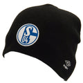 Black - Front - FC Schalke Adults Unisex Umbro Knitted Hat
