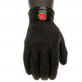 Grey - Back - England RFU Adults Unisex Luxury Touchscreen Gloves