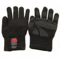 Grey - Side - England RFU Adults Unisex Luxury Touchscreen Gloves