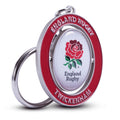 Red-White - Side - England Rugby Metal Keyring