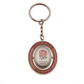Red-White - Front - England Rugby Metal Keyring