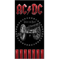 Black-Red - Front - AC-DC Beach Towel