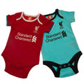Red-Turquoise - Front - Liverpool FC Baby Bodysuit (Pack of 2)