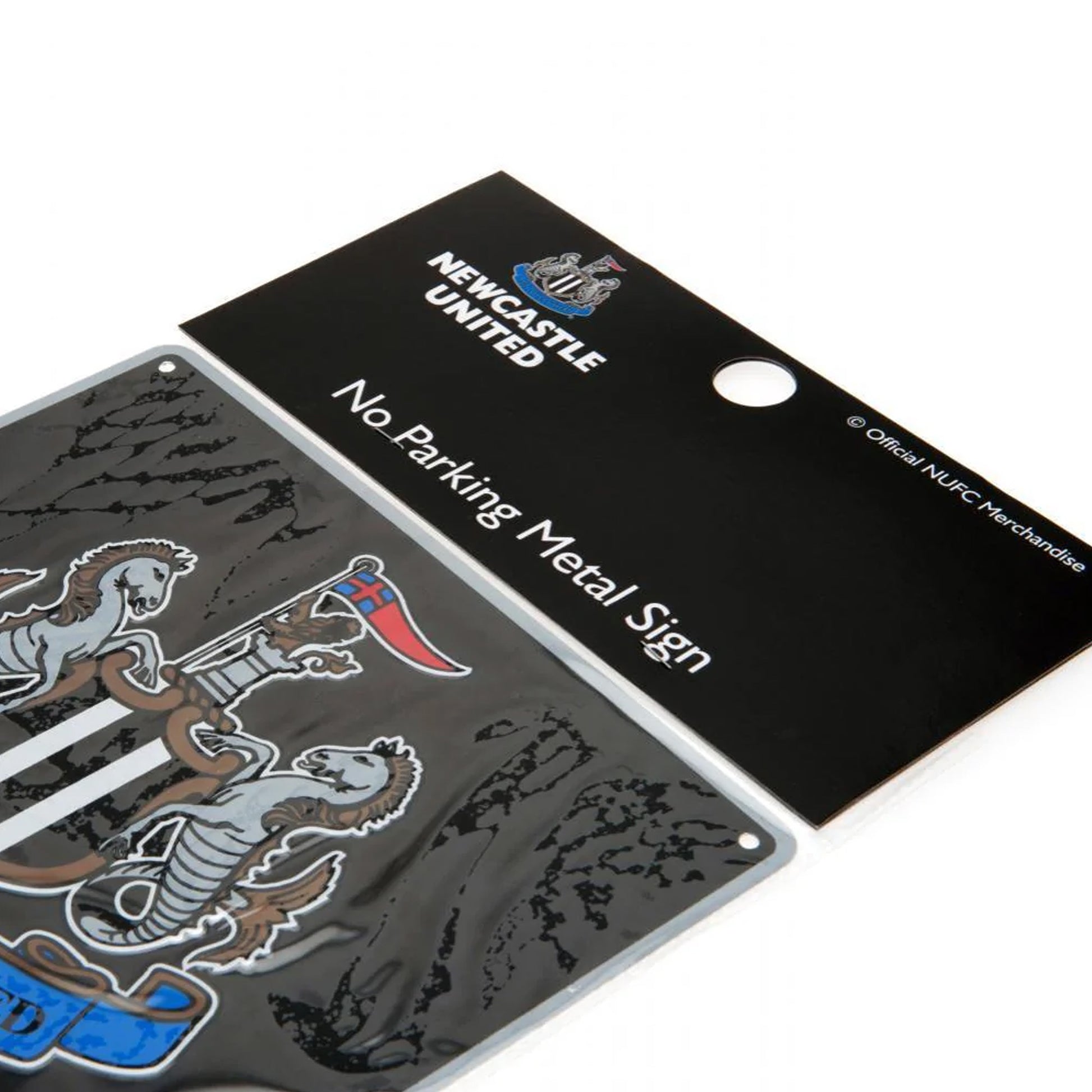 Black - Back - Newcastle United FC Official No Parking Sign