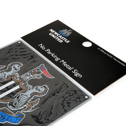 Black - Back - Newcastle United FC Official No Parking Sign
