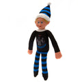 Black-Blue - Front - Newcastle United FC Elf Christmas Plush Toy