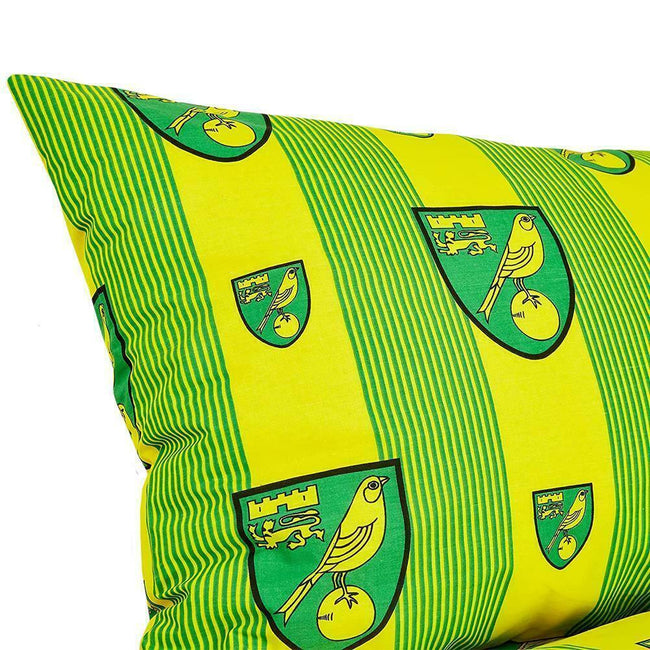 Green-Yellow - Back - Norwich City FC Crest Duvet Cover Set