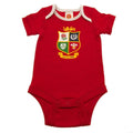 Red-White - Back - British & Irish Lions Baby Bodysuit (Pack of 2)