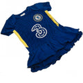 Blue-Yellow - Back - Chelsea FC Baby Girls Tutu Bodysuit