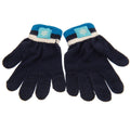 Navy Blue-Blue-White - Lifestyle - Frozen II Childrens-Kids Bobble Hat And Gloves Set