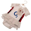 White-Blue-Red - Side - England RFU Baby Crest Tutu Skirt Bodysuit