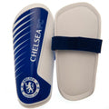 Royal Blue-White - Front - Chelsea FC Childrens-Kids Crest Shin Guards (Pack of 2)
