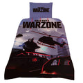 Blue-Black-Red - Front - Call of Duty: Warzone Logo Duvet Cover Set