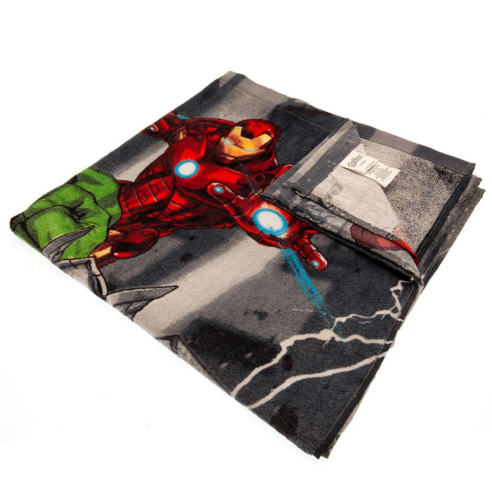 Multicoloured - Back - Avengers Action Pose Beach Towel