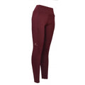 Burgundy - Front - John Whitaker Womens-Ladies Legend Horse Riding Tights