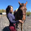 Navy - Back - John Whitaker Womens-Ladies Legend Thermal Base Layers