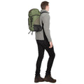 Olive - Back - Trespass Circul8 Hiking Backpack-Rucksack (30 Litres)