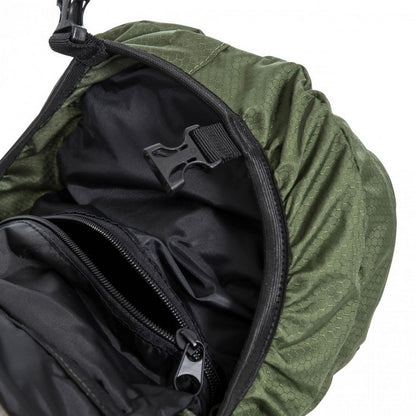 Olive - Close up - Trespass Circul8 Hiking Backpack-Rucksack (30 Litres)