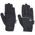 Black - Front - Trespass Mens Cruzado Waterproof Winter Gloves