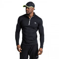 Black - Side - Trespass Mens Ronson Quick Dry Long Sleeve Active Top