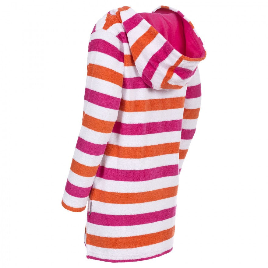 Fuchsia - Back - Trespass Childrens Girls Geri Towelling Beach Dress