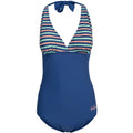 Harbour Stripe - Front - Trespass Womens-Ladies Sassy Halterneck Swimsuit