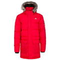 Red - Front - Trespass Mens Baird Padded Down Jacket