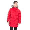 Red - Back - Trespass Mens Baird Padded Down Jacket