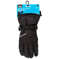Black - Back - Trespass Childrens-Kids Reunited II Waterproof Ski Gloves
