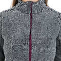 Grey Stripe - Close up - Trespass Womens-Ladies Muirhead Fleece Jacket
