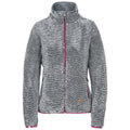 Grey Stripe - Front - Trespass Womens-Ladies Muirhead Fleece Jacket