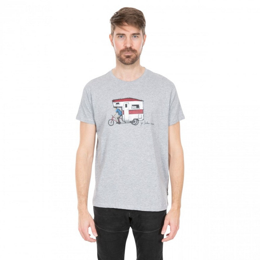 Grey Marl - Side - Trespass Mens Gibson II T-Shirt