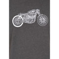 Charcoal Marl - Side - Trespass Mens Motorbike T-Shirt