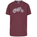 Prune Marl - Front - Trespass Mens Motorbike T-Shirt