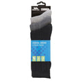 Black Marl-Flint Marl-Grey Marl - Back - Trespass Adults Unisex Intense Walking Socks (3 Pairs)