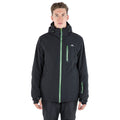Black - Side - Trespass Mens Kilkee Waterproof Ski Jacket