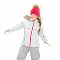 Platinum Print - Back - Trespass Girls Denia Touch Fastening Hooded Ski Jacket