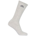 Light Grey-Smoke-Purple Heather - Lifestyle - Trespass Womens-Ladies Stopford Cushioned Socks (Pack Of 3)