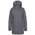 Carbon - Front - Trespass Womens-Ladies Henriette Waterproof DLX Jacket