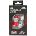 Red - Front - Trespass Indicate X Handlebar-Multi Purpose Pack Of 2 LED Lights