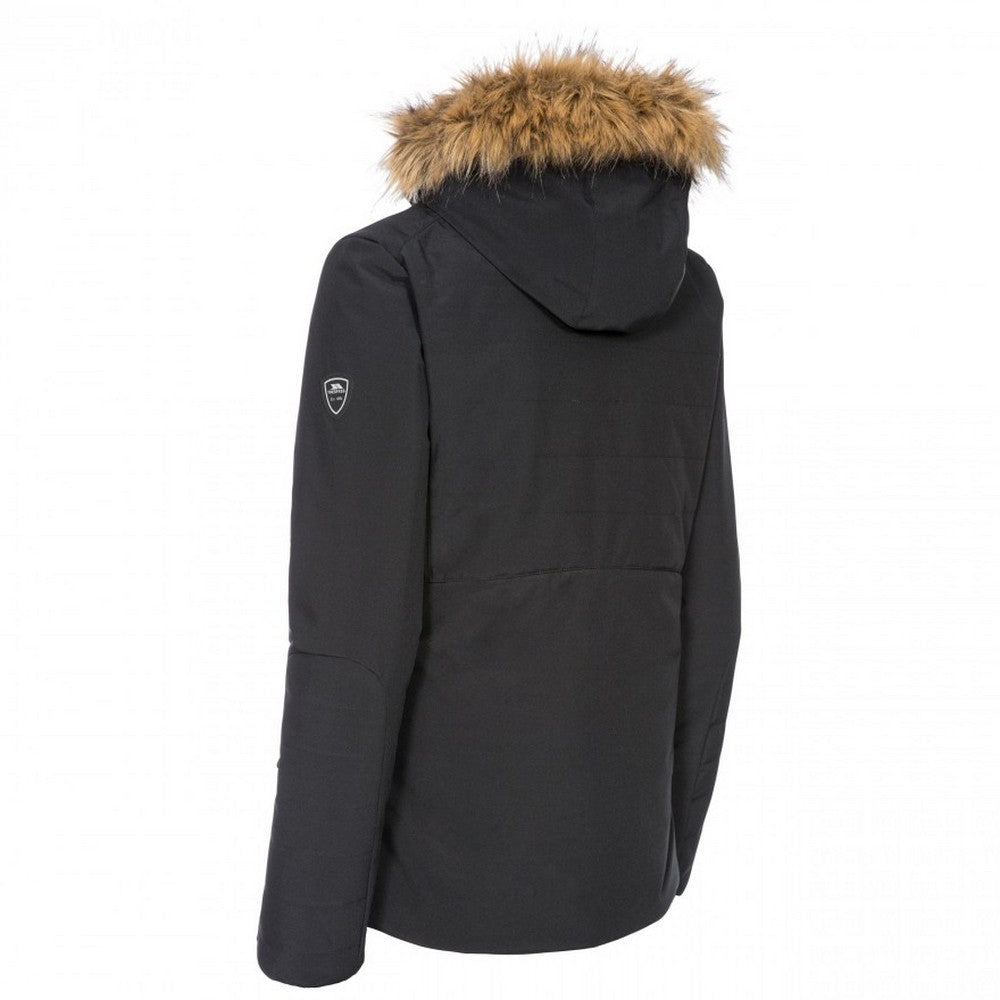 Black - Back - Trespass Womens-Ladies Poise Waterproof Ski Jacket