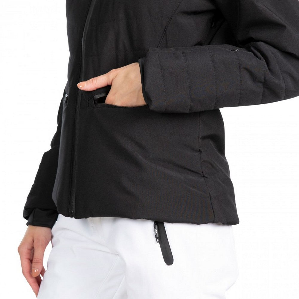 Black - Lifestyle - Trespass Womens-Ladies Poise Waterproof Ski Jacket