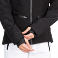 Black - Close up - Trespass Womens-Ladies Poise Waterproof Ski Jacket